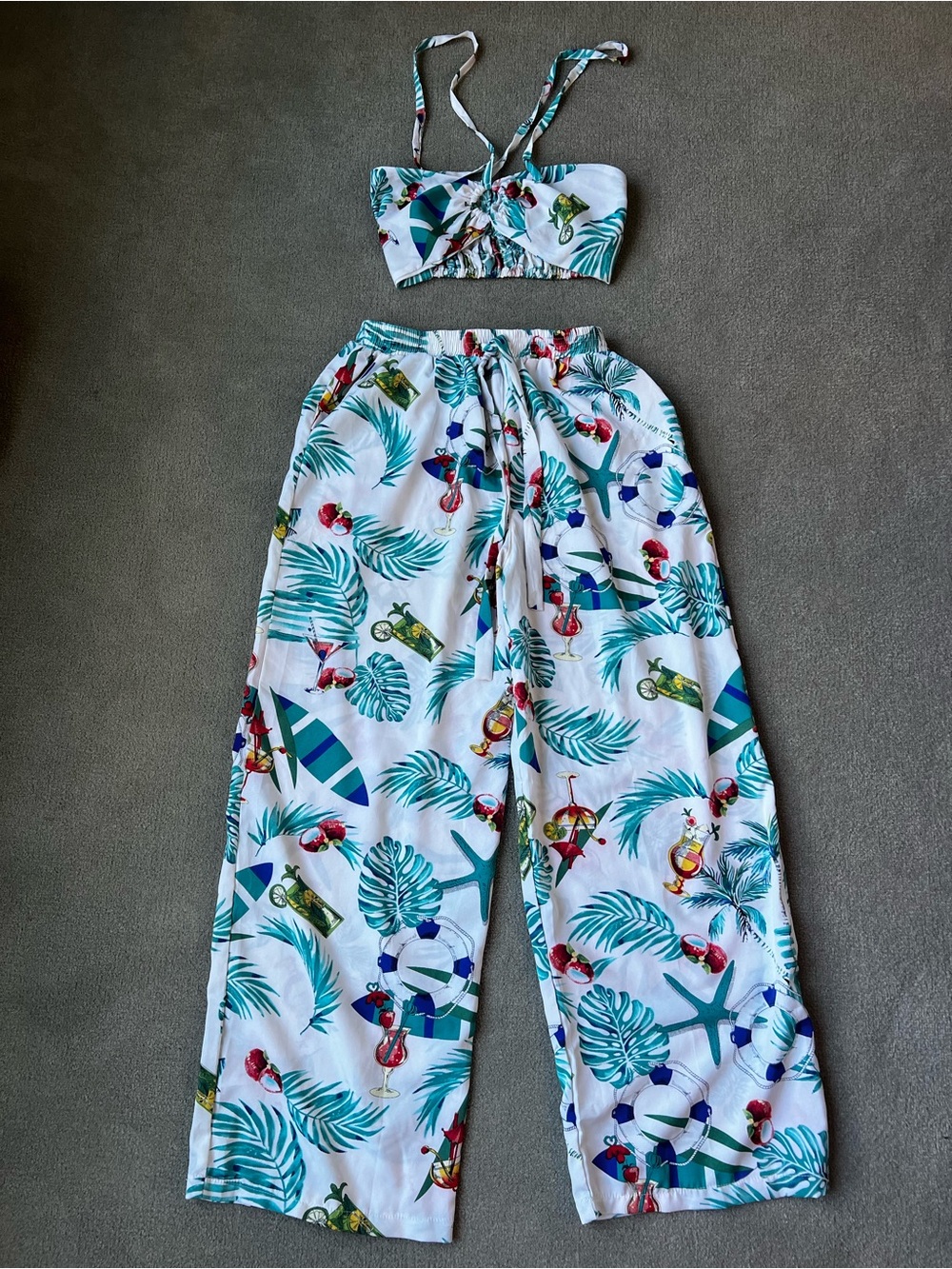 Siriporn Tropical Vacation Pant Set
